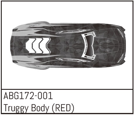 Absima Truggy Body (GREEN) ABG172-001