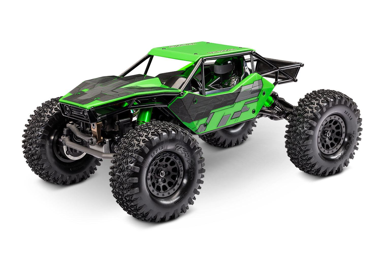 Traxxas TXC-4M Extreme Brushless Crawler 1/18 RTR grün RTR m. Akku&Lader 120074-1-GRN - Abbildung 1