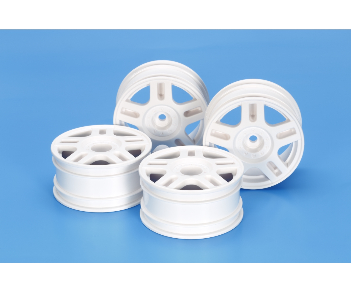 Tamiya 54674 1:10 Felgen (4) 5-Speichen 26mm +2 weiss 300054674