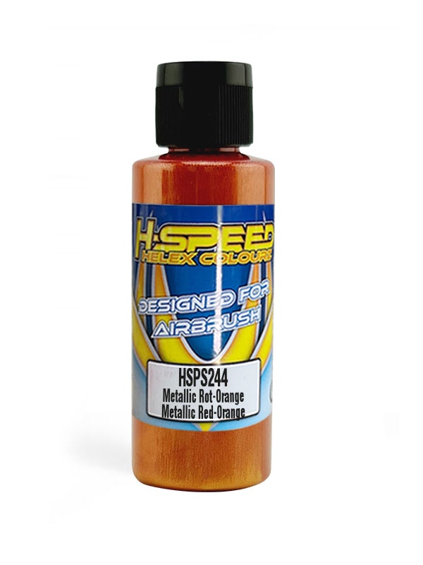 H-SPEED Lexan Airbrush Farbe 60 ml Metallic Rot-Orange / Red-Orange HSPS245