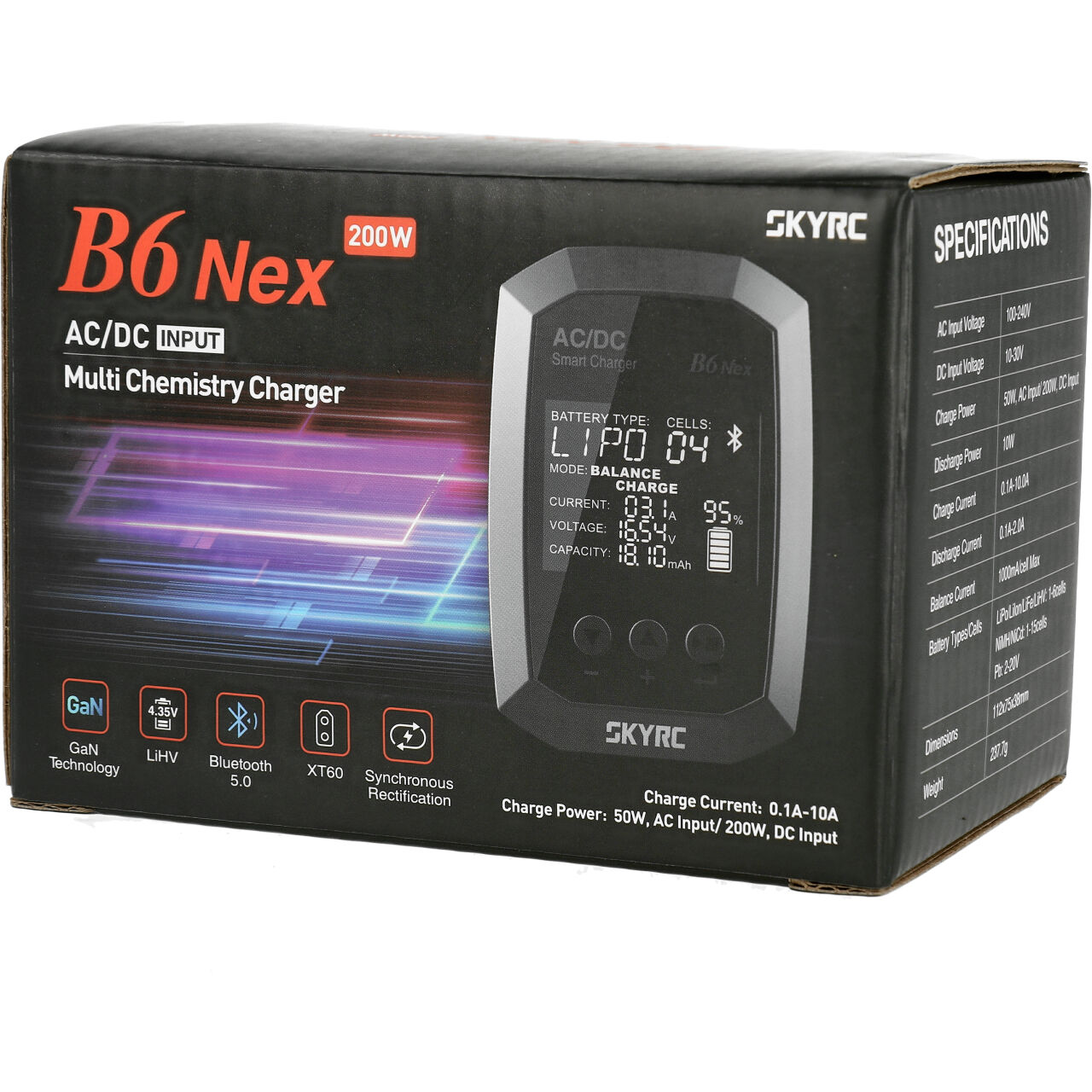 SkyRC B6 Nex AC/DC Ladegerät LiPo 10A 200W SK-100174