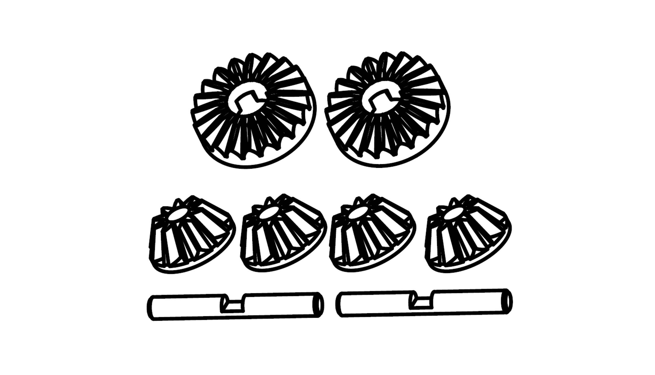 Amewi Differential Getriebe Zahnräder 17223027