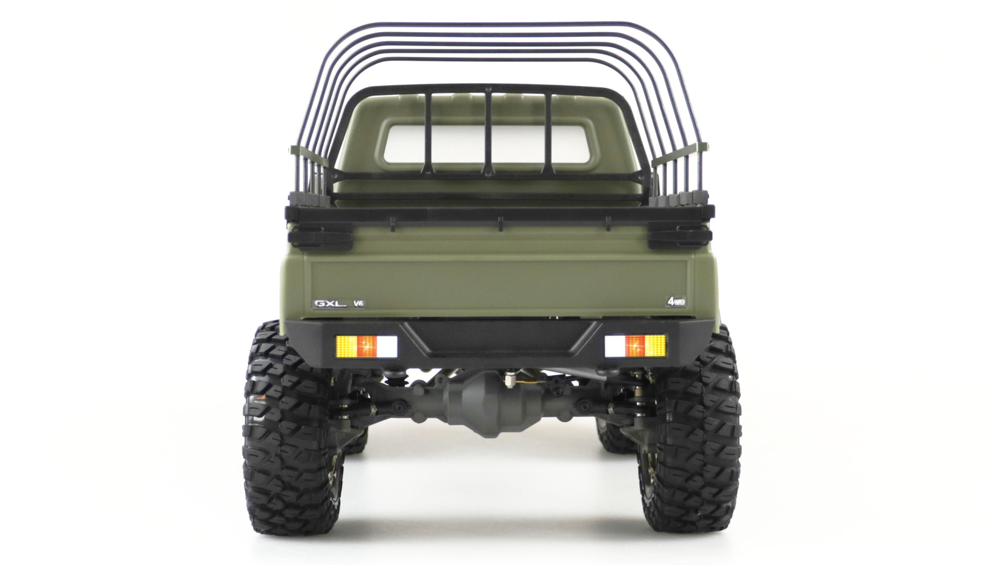 Amewi AMXRock RCX10BS Scale Crawler Pick-Up 1:10, RTR militär grün 22460