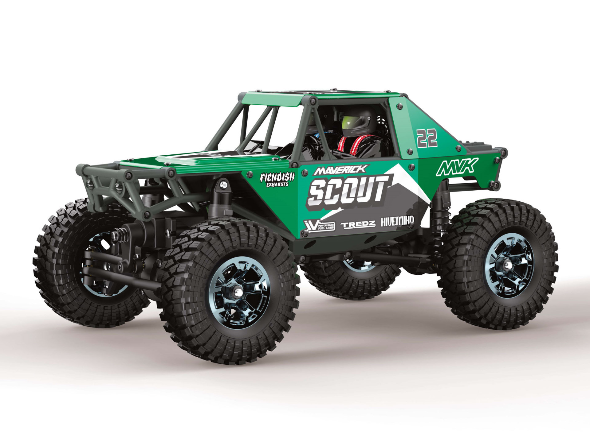 Maverick Scout-24 1/24th Rock Crawler - Grün 151302 - Abbildung 1