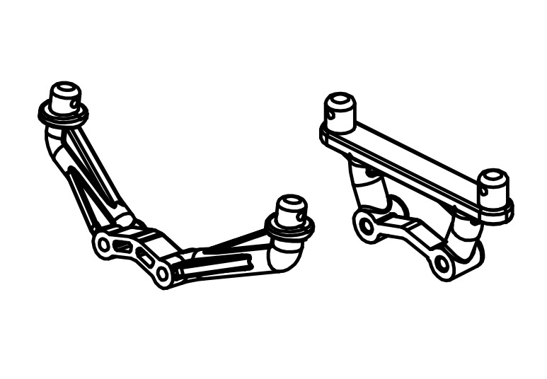 Absima Body Shell Post Set F/R 1610113