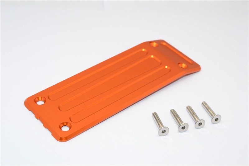 GPM Alu Unterschutzplatte hinten orange Traxxas X-MAXX