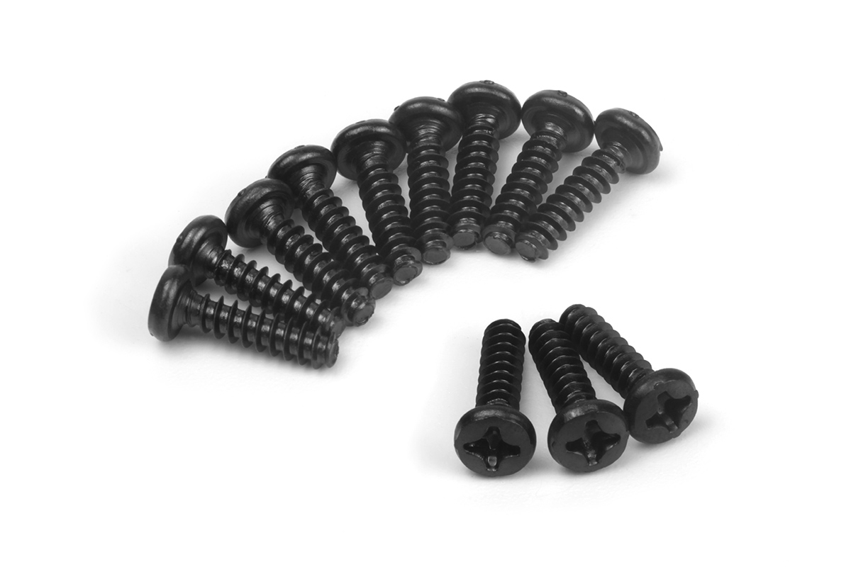 Blackzon Rundkopf Schneidschrauben PBHO3×12mm (12St.) 540458