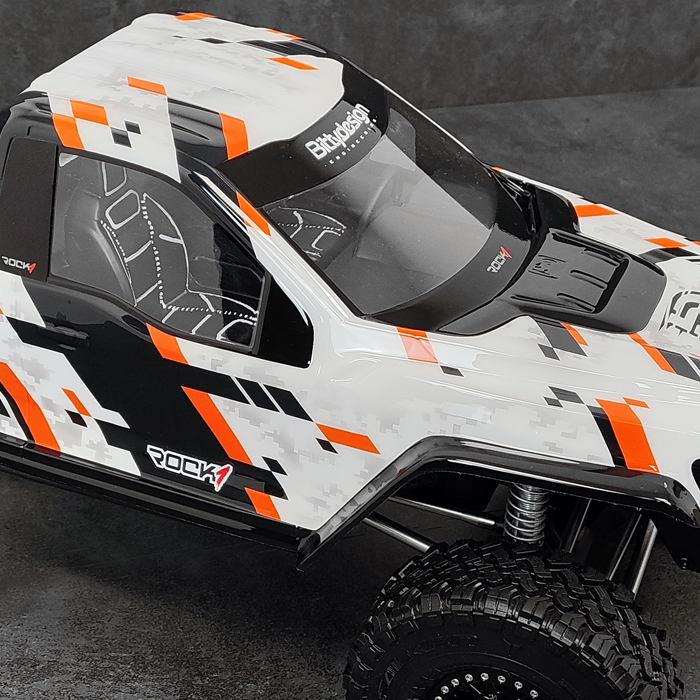 Bittydesign ROCK1 1/10 Clear Body for 313mm Wheelbase Crawler Pre-Cut (Only Cab) BDCR-RK1-C