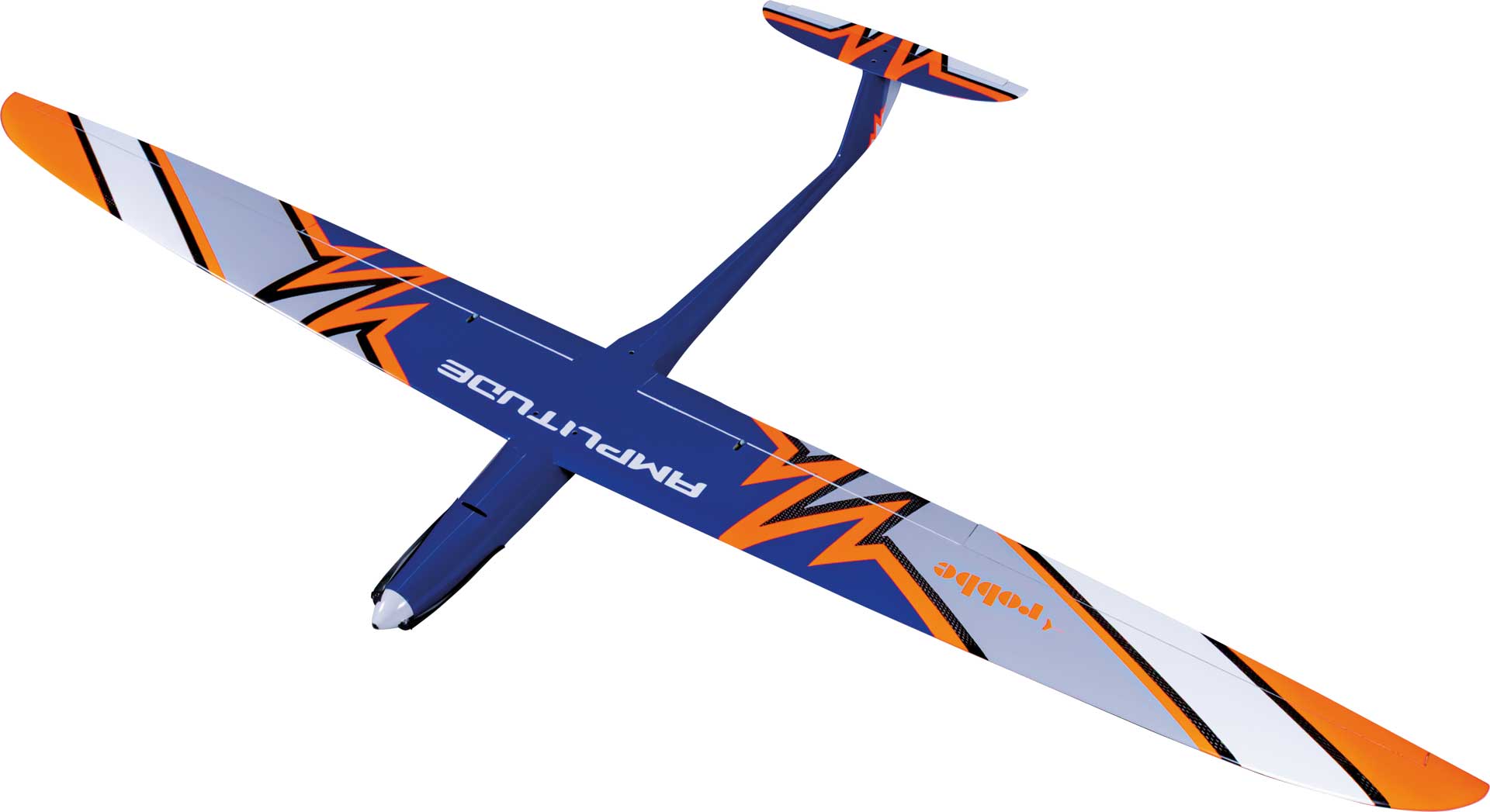 Robbe Amplitude ARF 1,8m Voll-Carbon Neon Orange/Blau, Sichtcarbon 2717
