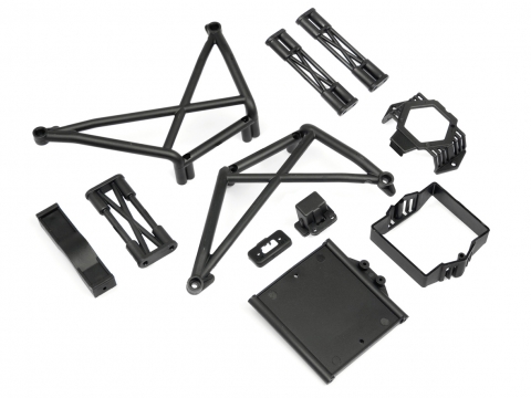 HPI UEBERROLLBUEGEL/REGLER-HALTER SET (SUPER 5SC FLUX) 106309
