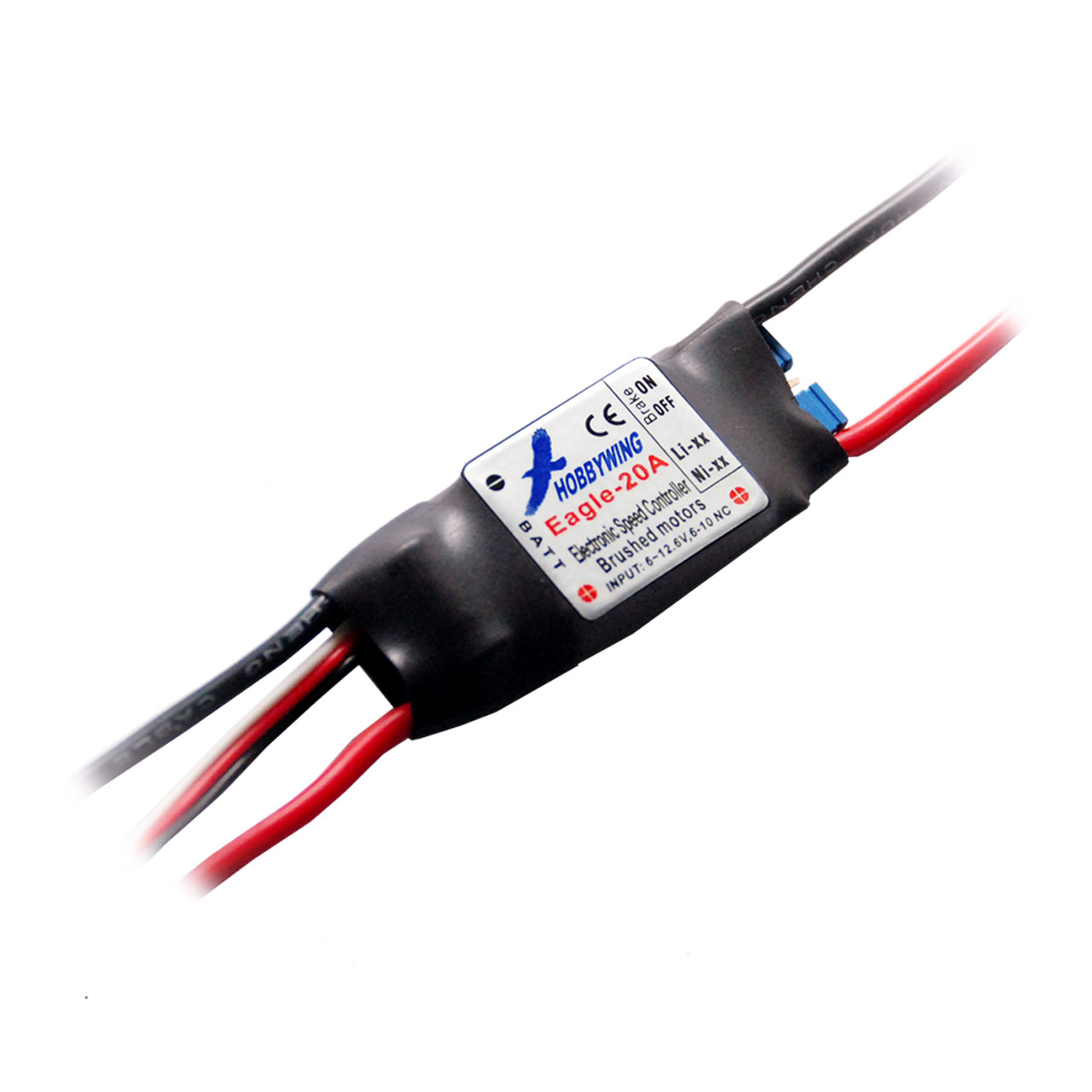 Hobbywing Eagle 20A Brushed Regler 2-3s, 1A BEC 80050000