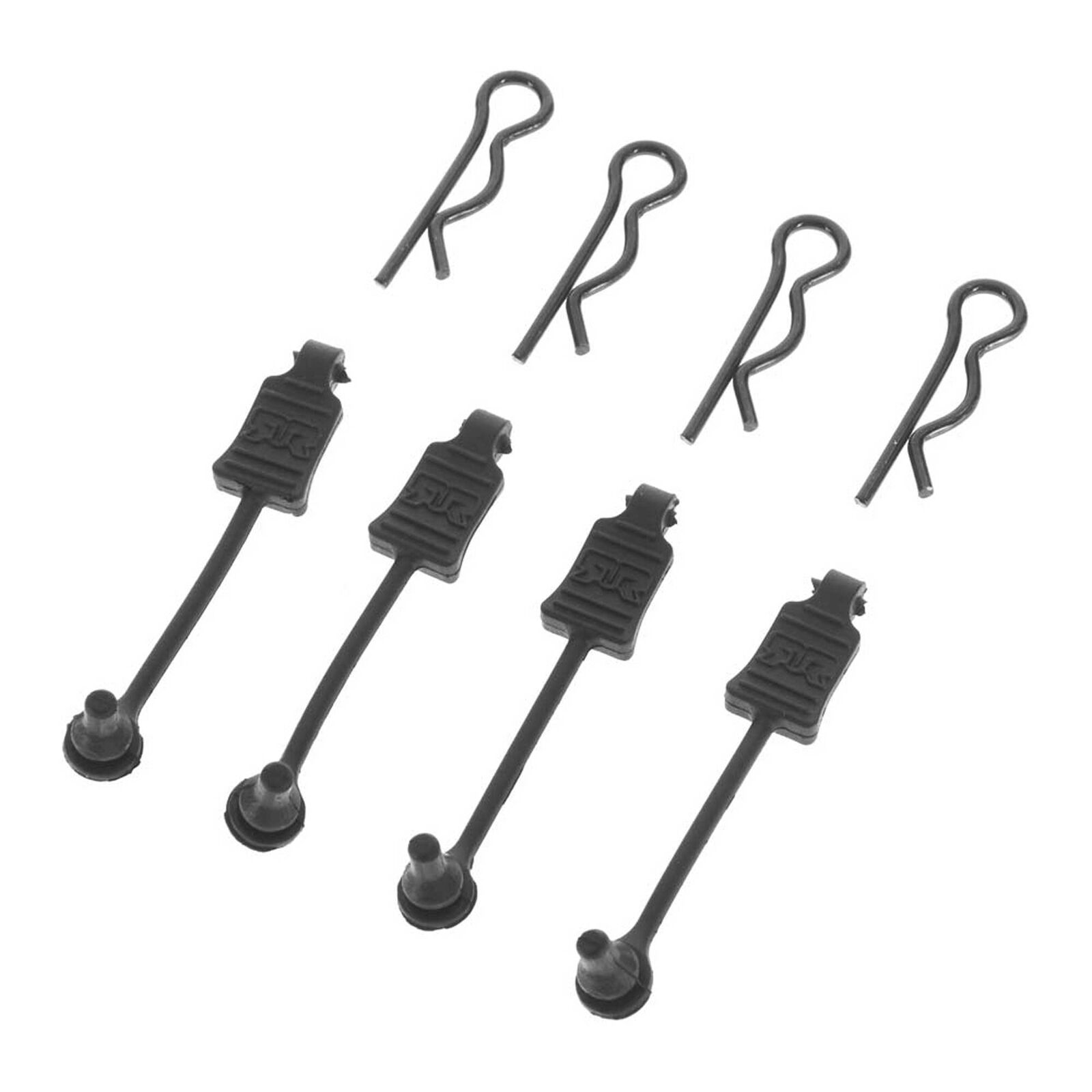 ARRMA AR390178 Body Clip Retainer 1/8 Scale Black (4) - Abbildung 1