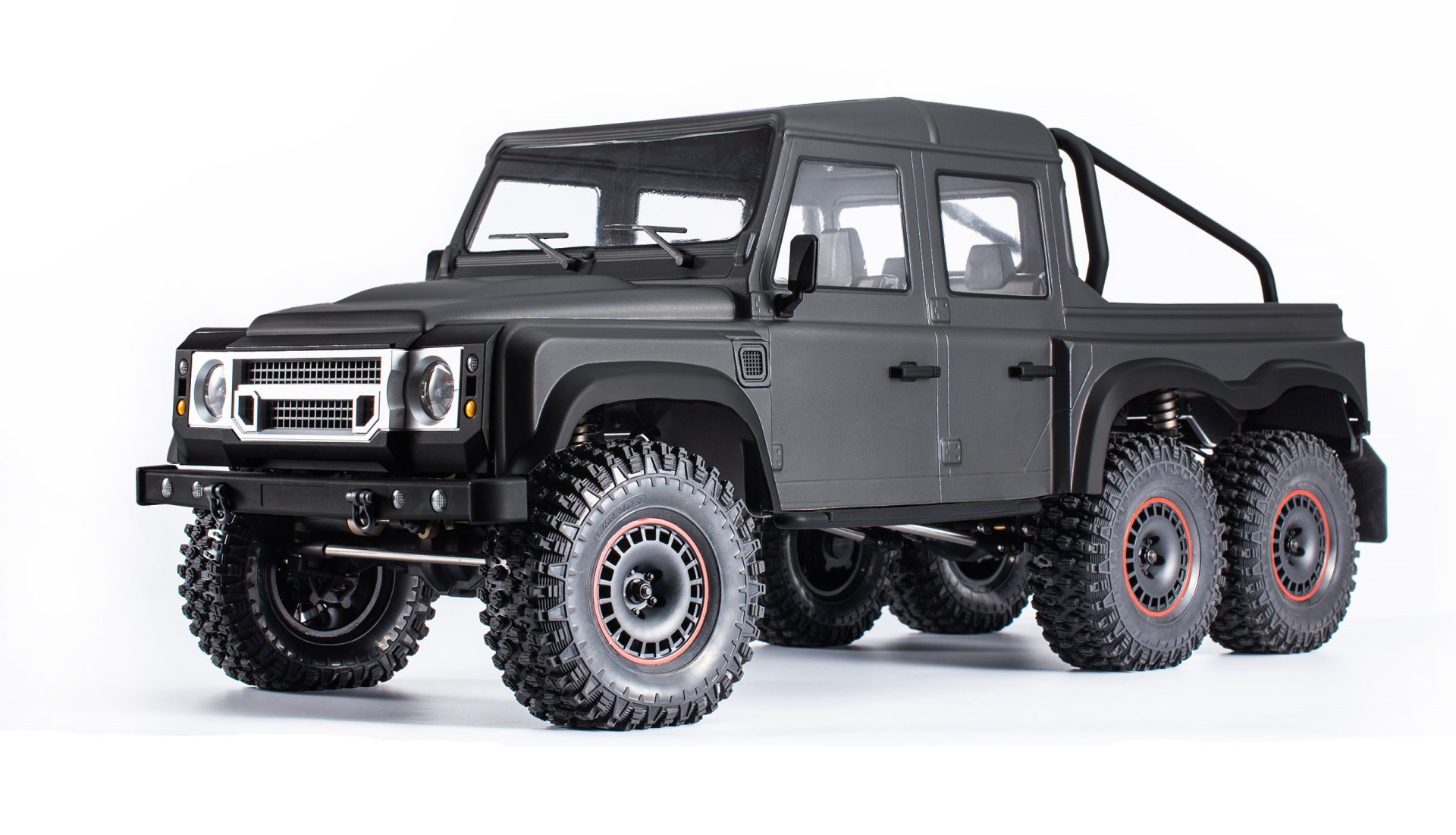 Amewi AMXRock RCX10.3P Scale Crawler 6x6 Pick-Up 1:10 ARTR grau (pro Version) 22558