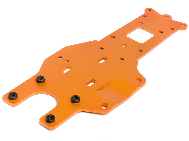 HPI Chassisplatte hinten (Orange/Baja SS) 87482