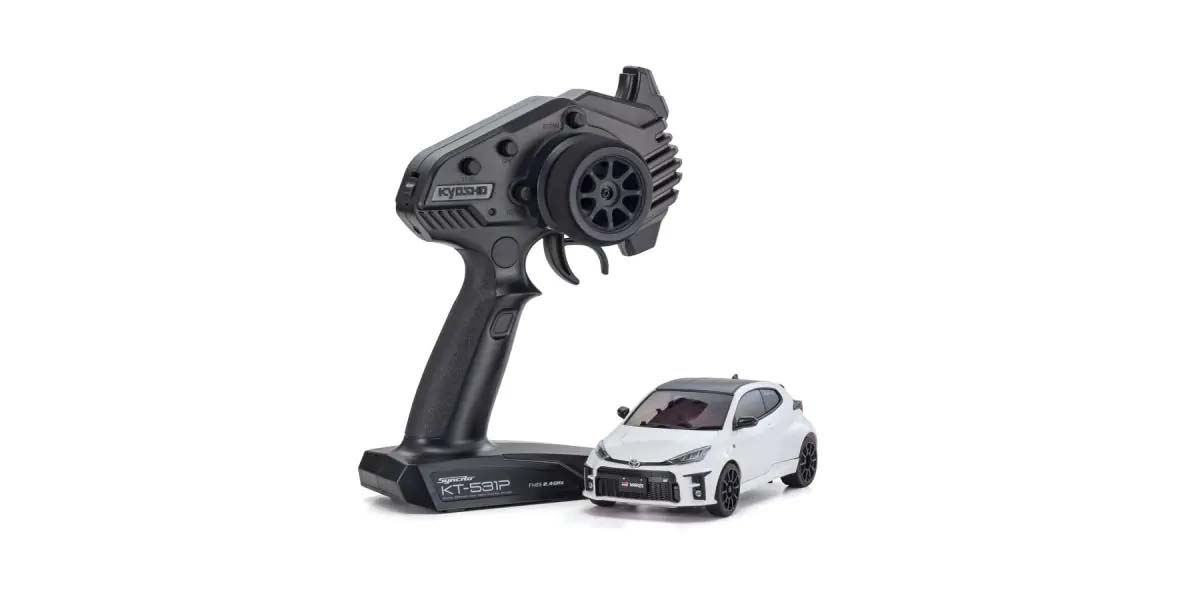 Kyosho Mini-Z MR04 RWD Toyota Yaris White (N-HM/KT531P) w/Gyro & LED 32360PW - Abbildung 3