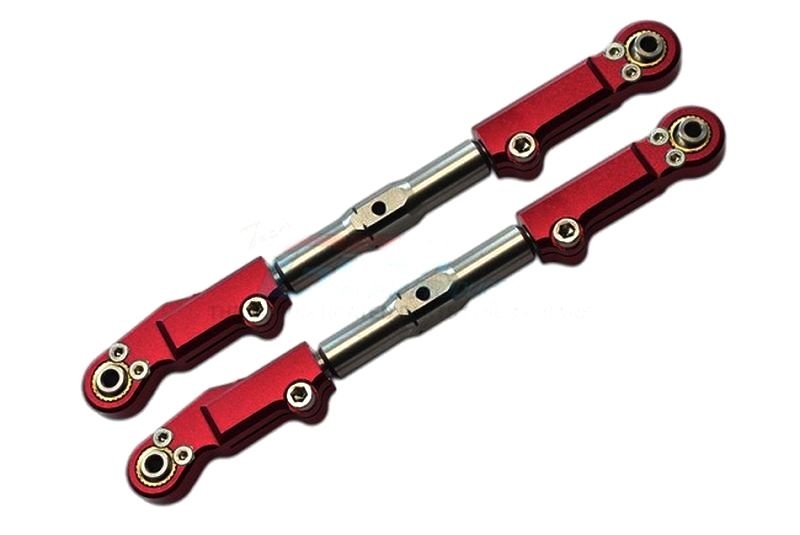 GPM Aluminium & Edelstahl Spurstange oben hinten rot GPM Traxxas Sledge SLE057SR