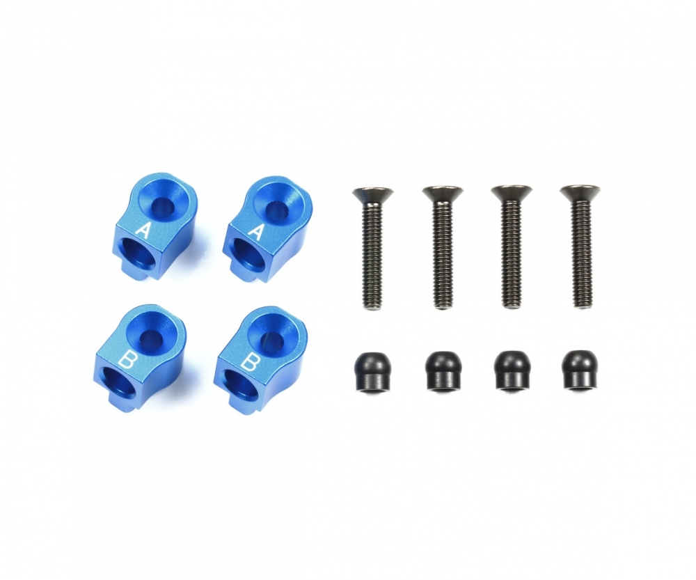 Tamiya 54787 M-07C Alu Querlenkerhalter hi./+0,5 blau 300054787