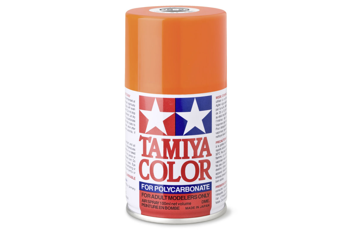 Tamiya Color Lexan Spray Farbe PS-24 Leucht Orange PS24 Neon Orange 100ml 300086024 - Abbildung 1