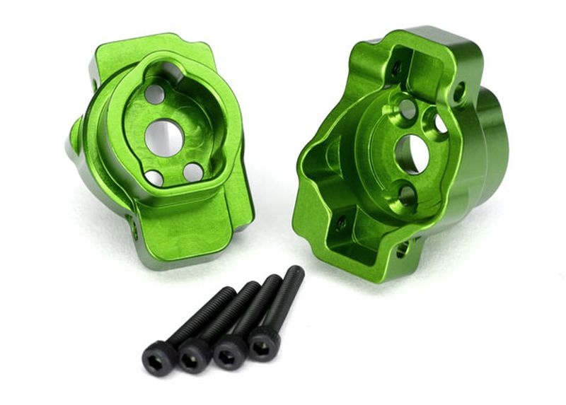 Traxxas 8256G Portal-Drive-Axle-Mount hinten Alu grün