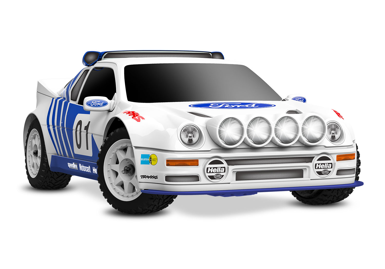 Traxxas Mini Rally Ford RS200 4x4 VXL Brushless RTR, mit 2S Lipo/Lader 108046-1 - Abbildung 2