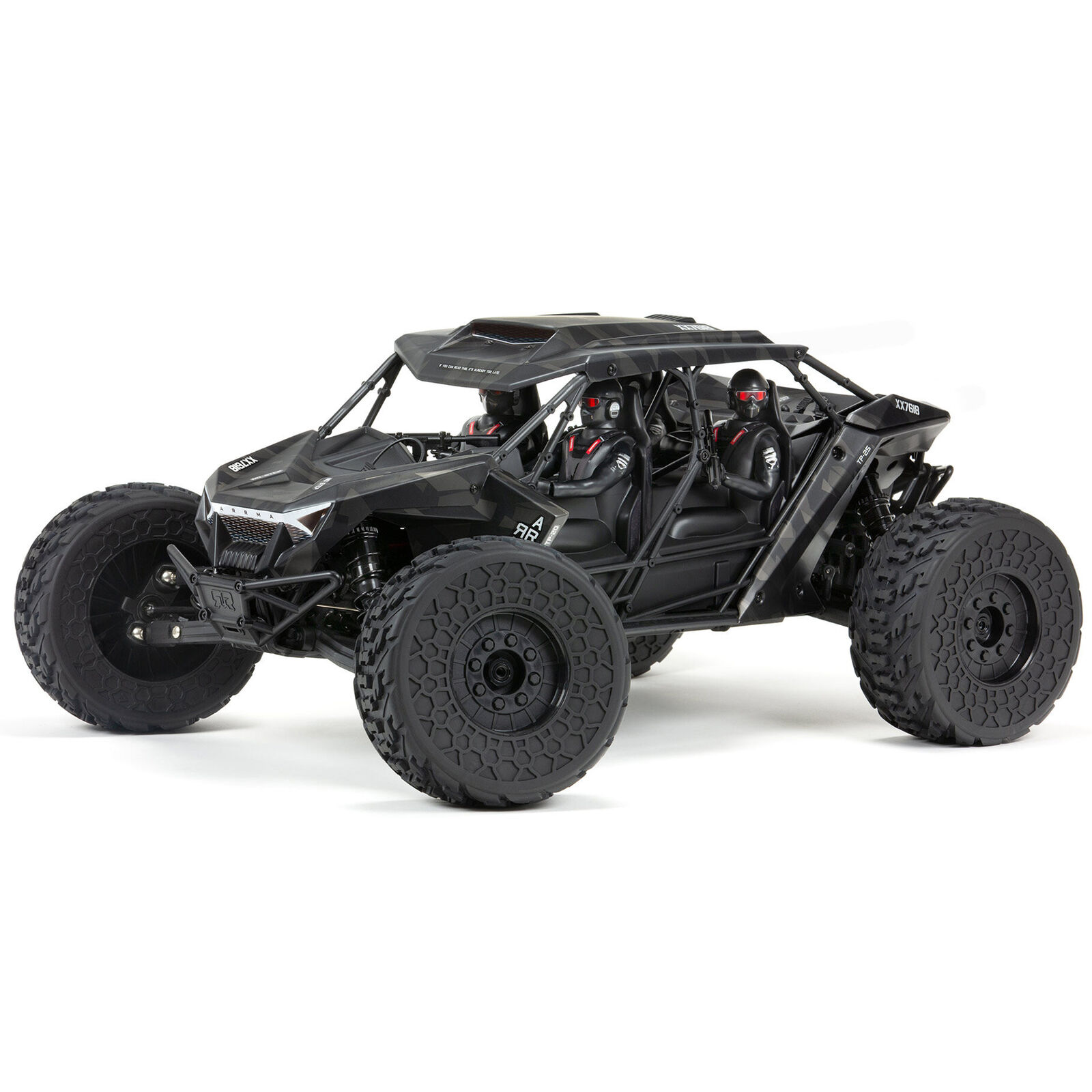 ARRMA 1/7 FIRETEAM 6S 4WD BLX Speed Assault Vehicle RTR, Black ARA7618T1