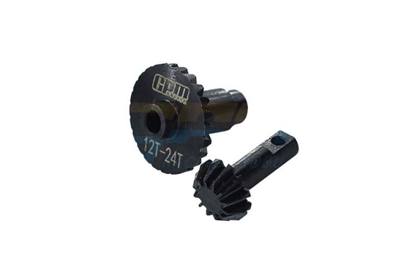 GPM Kegelzahnräder gehärtet 12/24Z schwarz Traxxas-4M - Abbildung 1