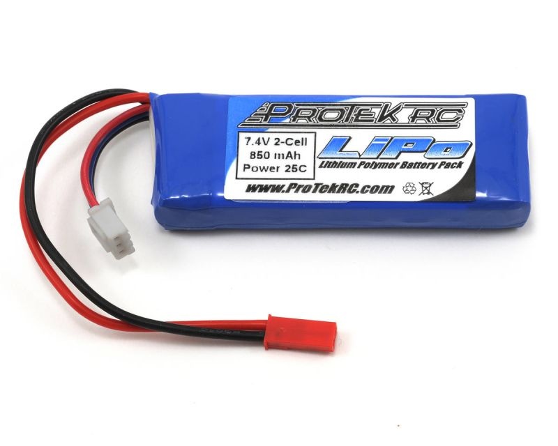 ProTek RC 2S Supreme Power LiPo 25C Batterie (7.4V, 850mAh, 77.5x28.7x11.3mm, 92g)