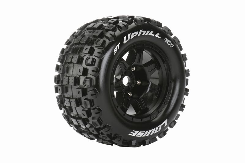 Louise MFT ST 3.8 Uphill 1/8 Sport Felge schwarz (2) 17mm TRAXXAS, HPI / 1/2Z Offset / L-T3326BH