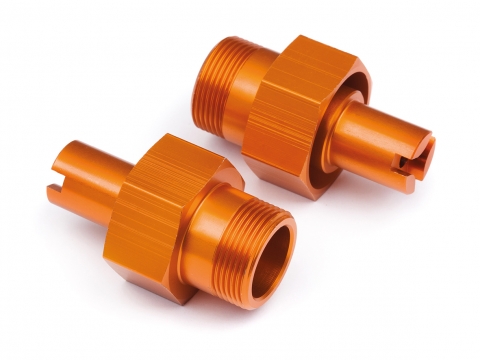 HPI HD Radmitnehmer vorne 24mm (Orange/2St) 112845