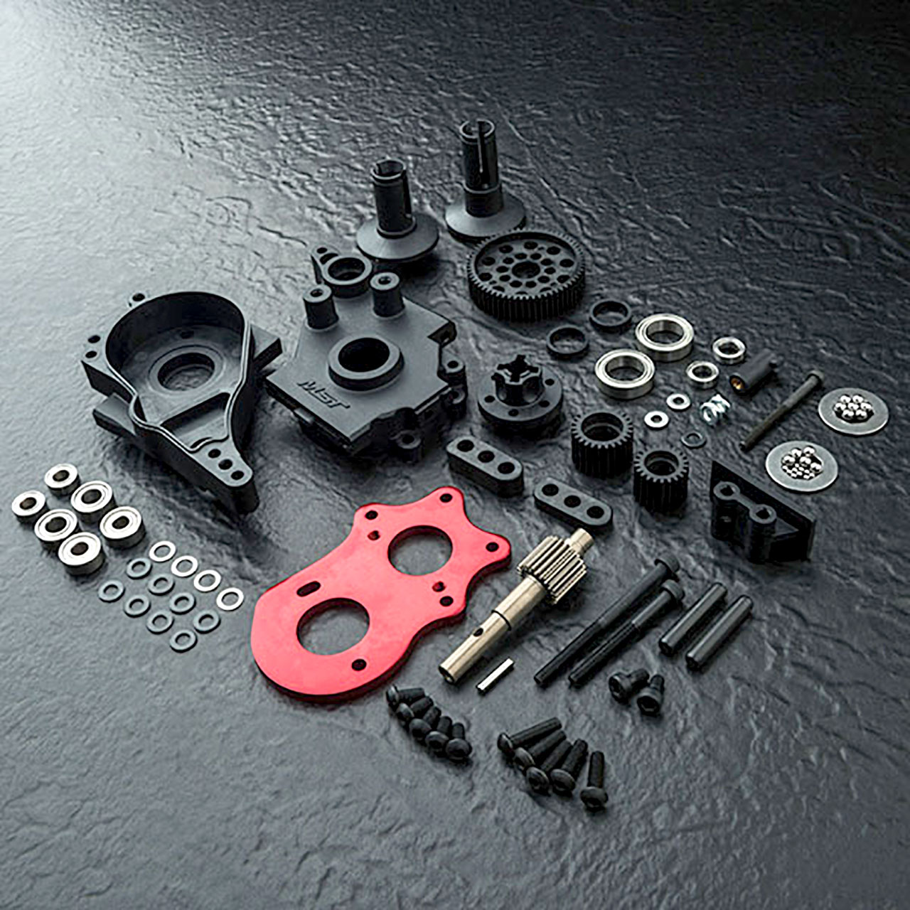 MST-Racing RMX 2.0 Spur rear gearbox set (black) 210651R