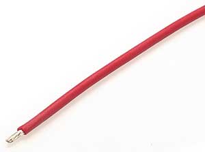 RS504RT Silikonkabel 1m Rot 0,75mm2 Außen d2.2mm