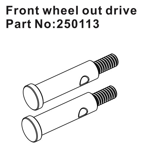 Hobby Plus Front Wheel Outdrives (2) 250113