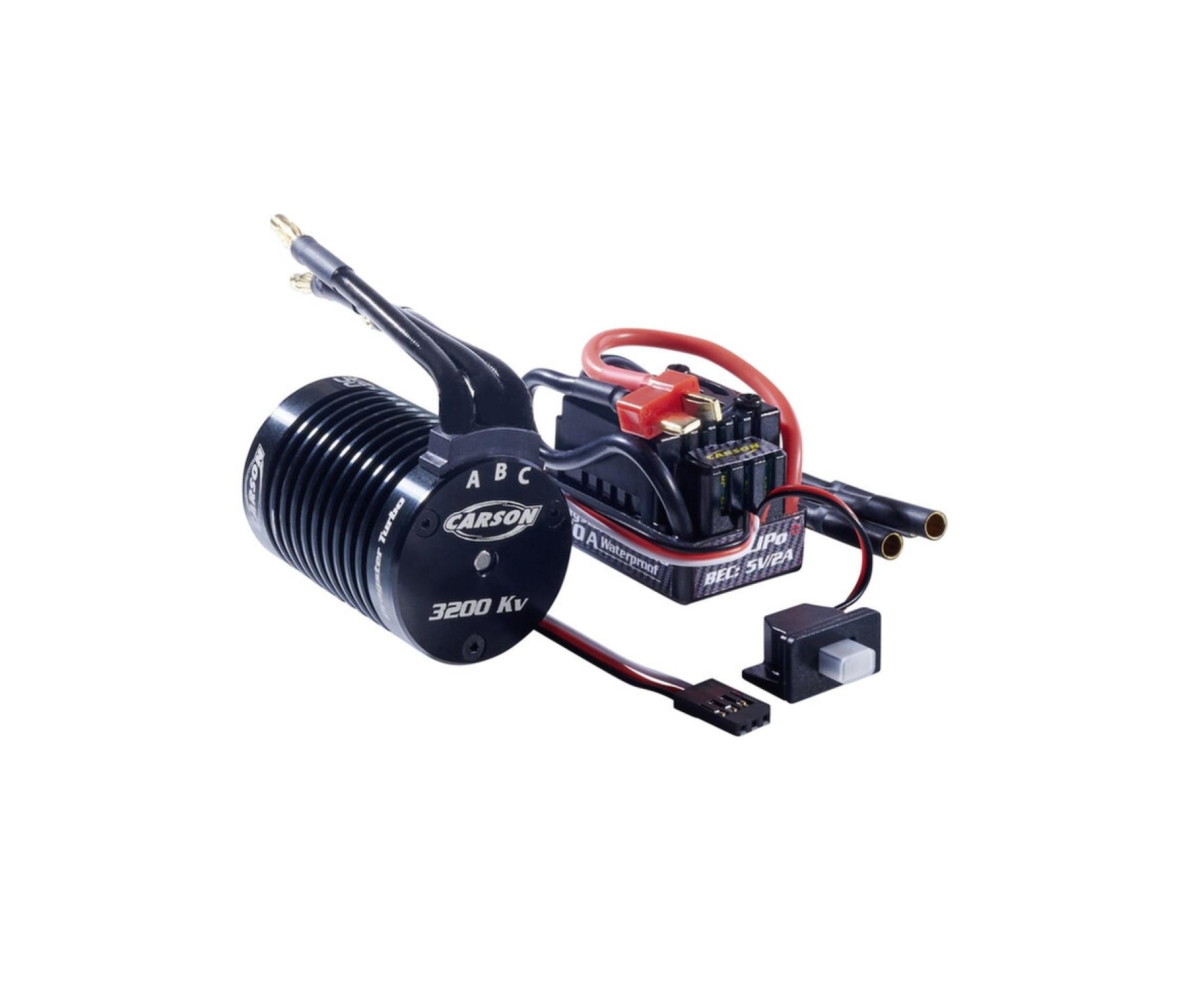Carson 1:10 Brushless Set Dragster Turbo 2.0 3200KV 60A 500906310