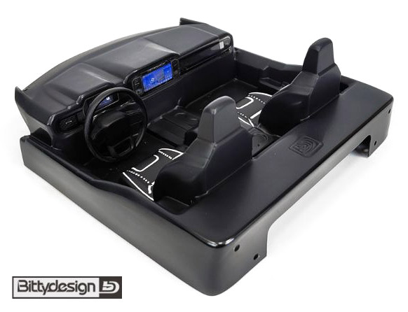 Bittydesign Clear Interior for ROCK1 1/10 Crawler Body Pre-Cut BDCR-RK1-DC