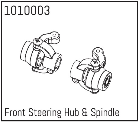 Hobby Plus Front Steering Hub & Spindle 240014