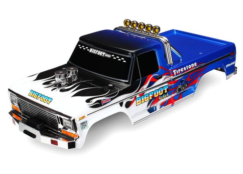 Traxxas 3653 Karo Bigfoot Flame Officially Licensed replica (lackiert) - Abbildung 1