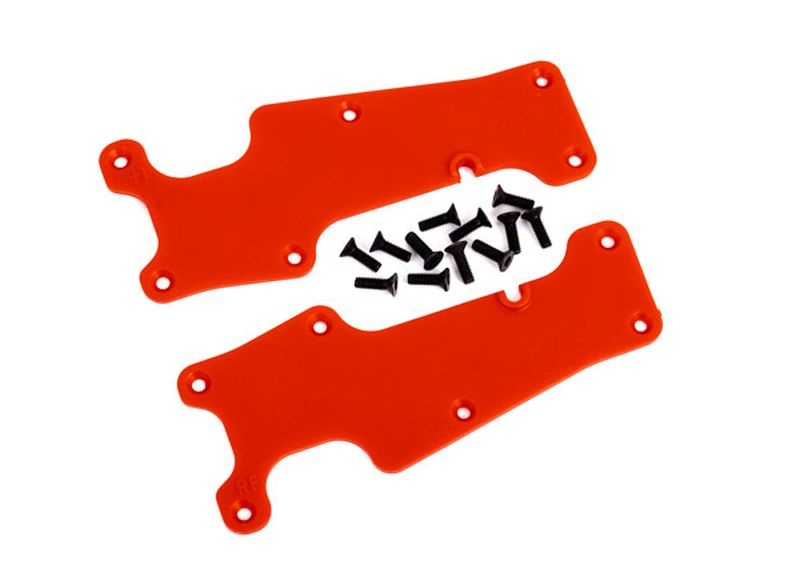 Traxxas Querlenker-Abdeckung rot vorn l/r + Schrauben 9633R