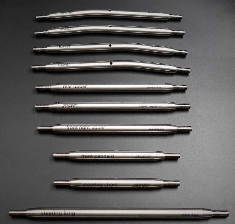 SAMIX SCX-6 high clearance titianium link kit (full set) 10pcs für SCX-6 SCX6-5025FLS