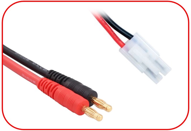 Absima Ladekabel 4mm Goldkontaktstecker - Tamiya 300mm 3040076