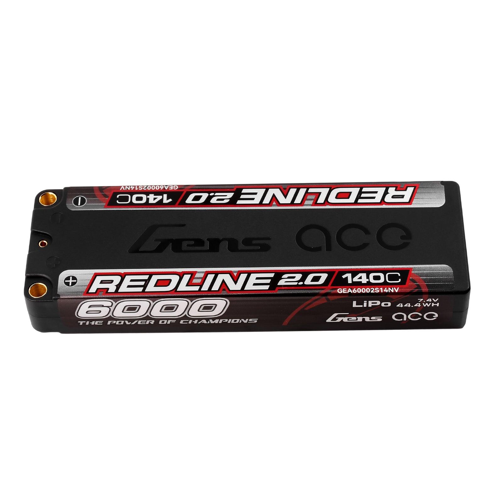 Gens Ace Rotline 2.0 6000mAh 7.4V 140C 2S HardCase 131# Lipo Akku GEA60002S14NV