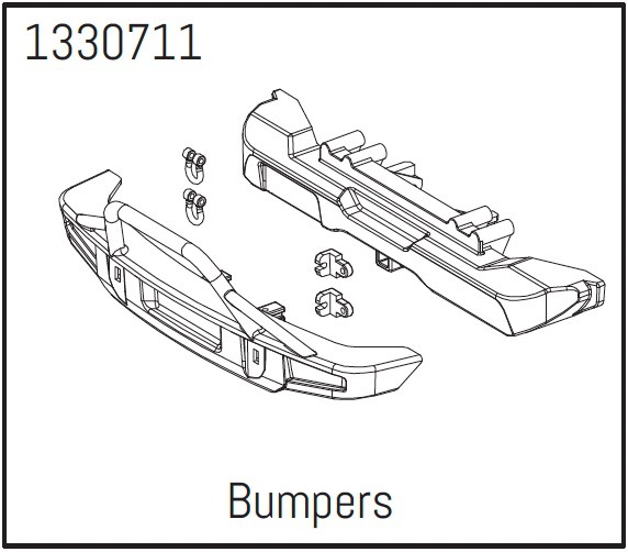 Absima Stoßfänger Set v/h - BronX 1330711