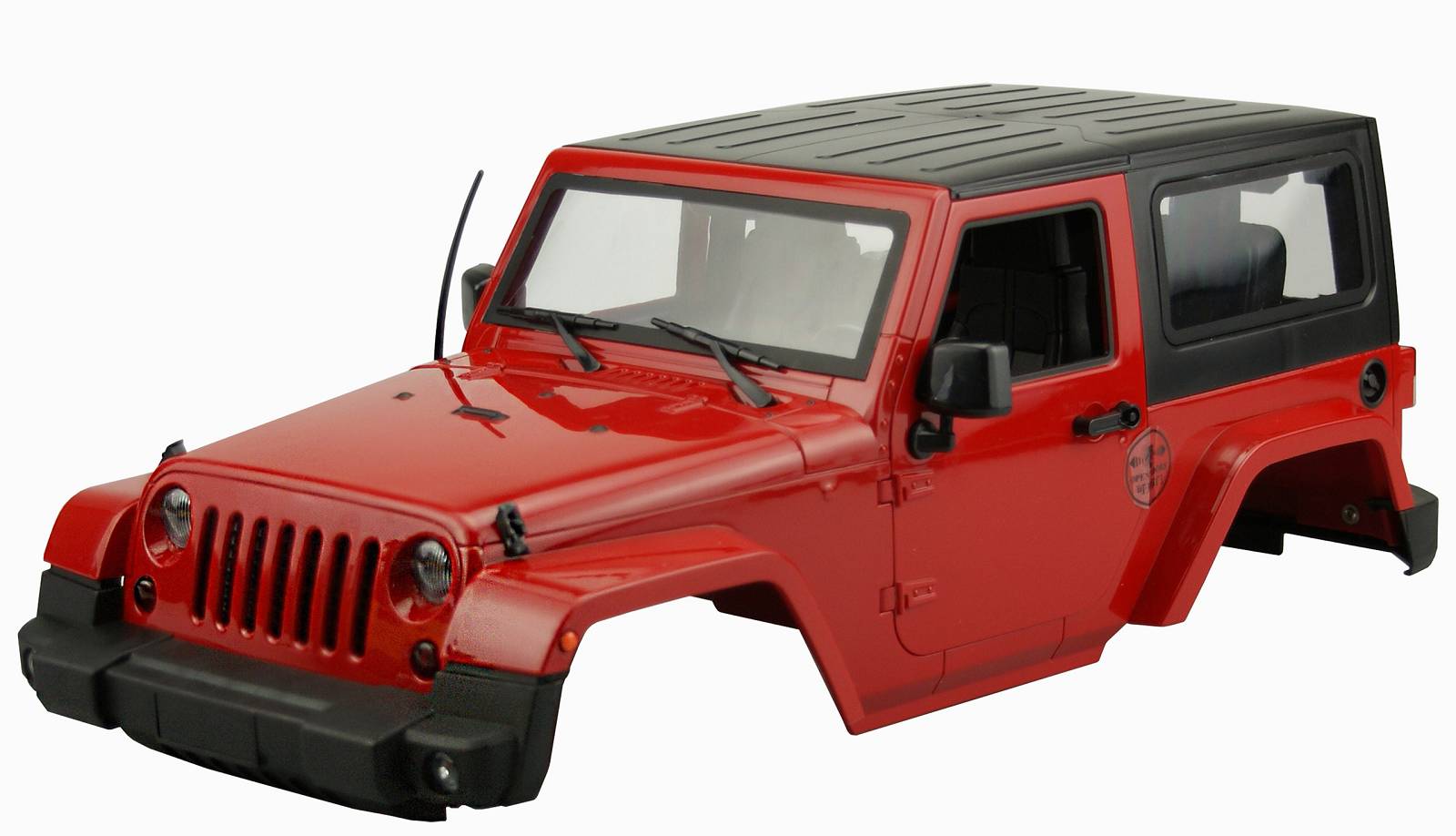 Amewi Wrangler Geländewagen Scale Karosserie Rot 1/10 ABS Kunststoff 10001