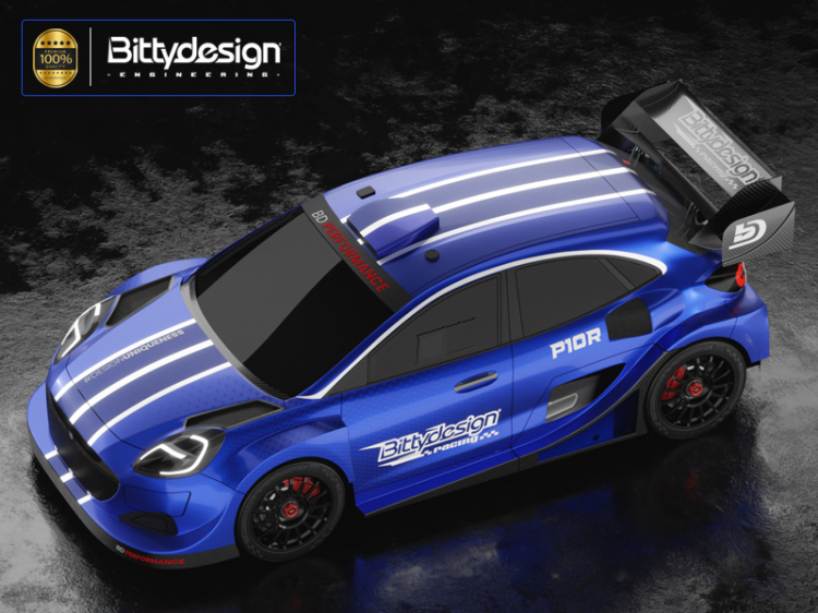 Bittydesign P10R Clear Body 1/10 Rally 190mm  Light Weight BDRX-190P10R
