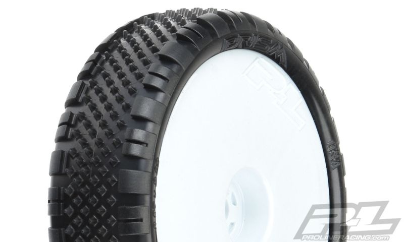 Pro-Line Prism 2.2 Frontreifen 2WD Buggy auf Felge weiß (2) 8278-13