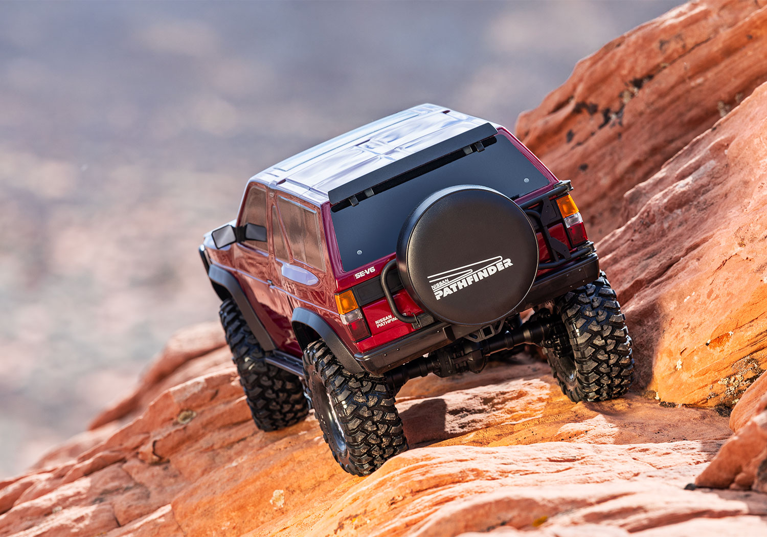 Traxxas TRX-4 Nissan Pathfinder (Terrano) rot 1/10 RTR, ohne Akku/Lader 110056-4 - Abbildung 12