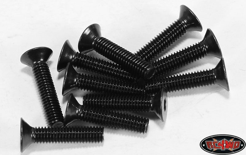 RC4WD Steel Flat Head Cap Screws M3 x 14mm (10) Z-S0746