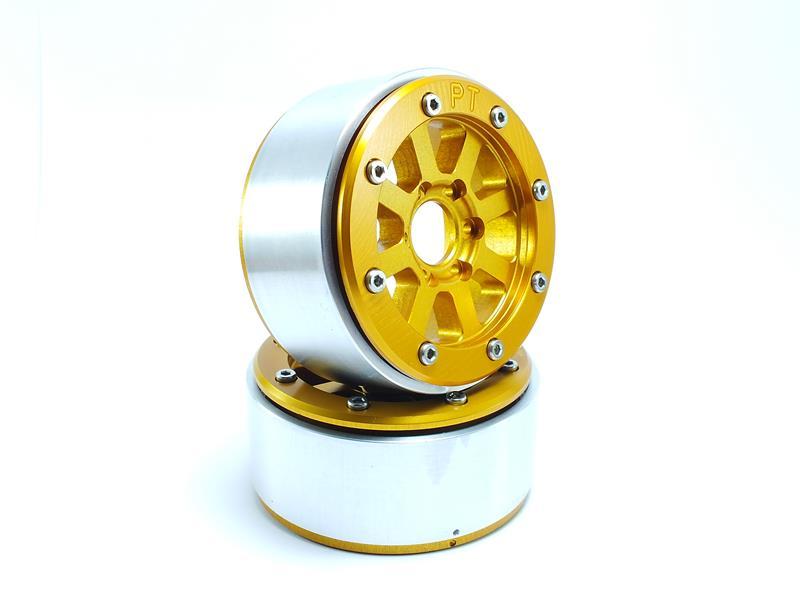 Metsafil Beadlock Wheels HAMMER gold/gold 1.9 (2 St.) ohne Radnabe MT5040GOGO