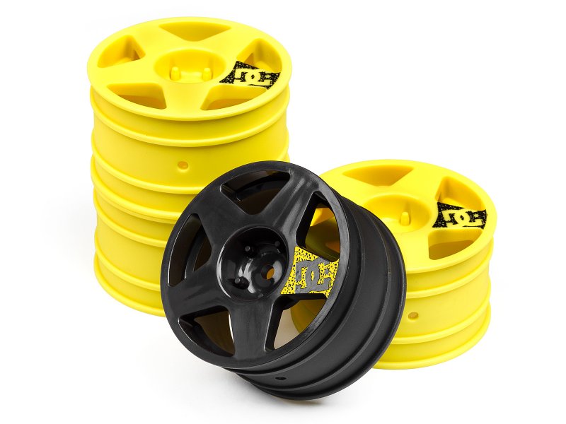 HPI Fifteen52 Tarmac Felgen Set (3xgelb, 1xgunmetal) 109745