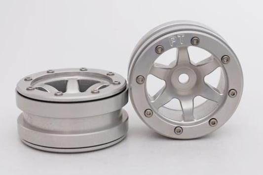 Metsafil Beadlock Wheels PT- Wave Silber/Silber 1.9 (2 St.)  MT0070SS
