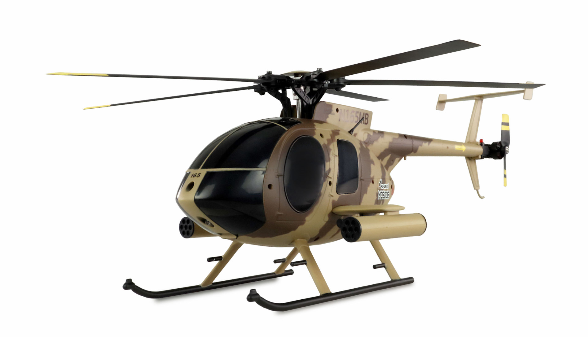 Amewi AFX MD500E Militär brushless 4-Kanal 325mm Helikopter 6G RTF braun 25336 - Abbildung 1
